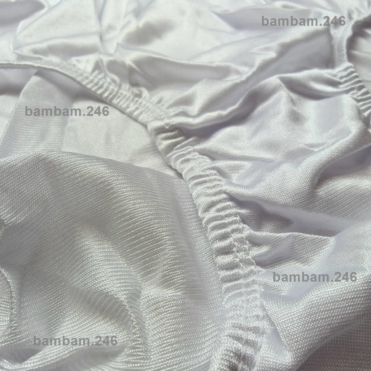 x6 Women’s Classic Underwear White Silky Nylon Panties Briefs High Waist Size 2X