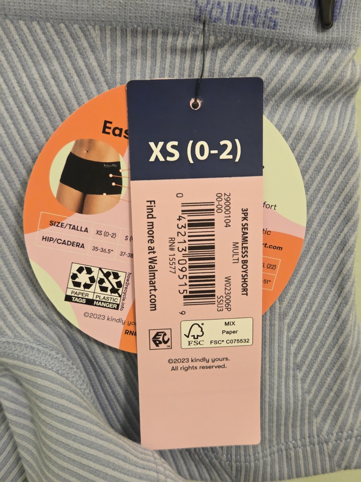 Kindly Yours Women’s XS 0-2 Seamless Boyshort Underwear Purple #10726