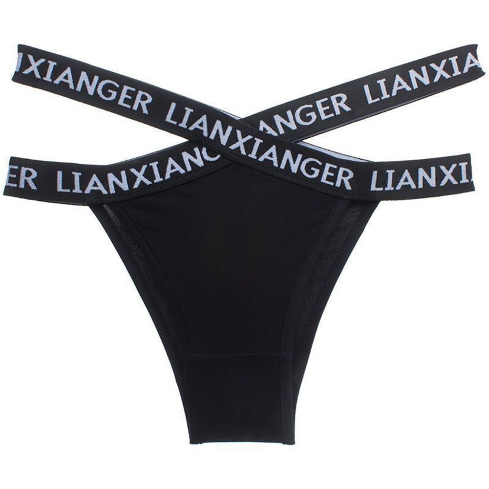 Innerwear Letter Print Underwear Sports Panties Stretch Fabric Letter Print