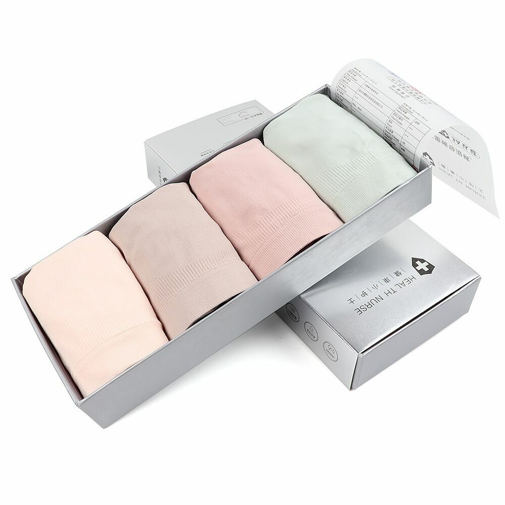 4pcs/box Women Middle Waist Body Shapewear Underwear Softer Panties