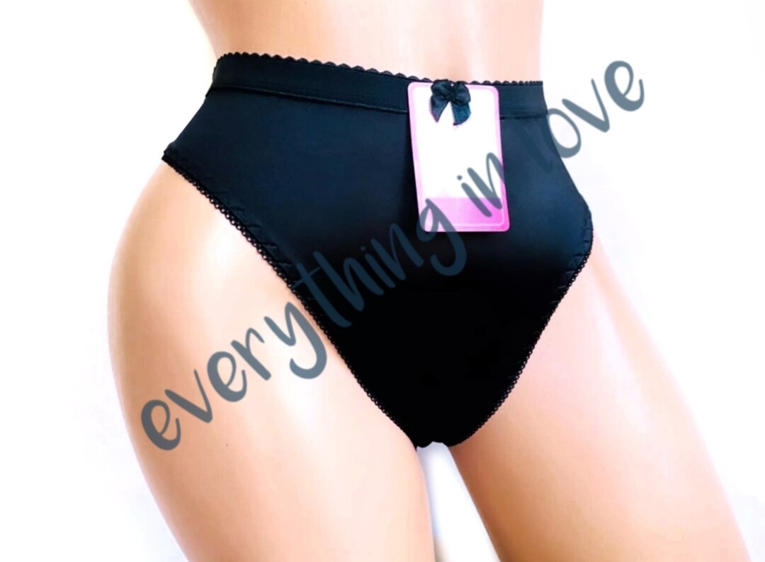 Women High Cut Full Coverage Comfort Satin Shiny Bikini Panty Underwear