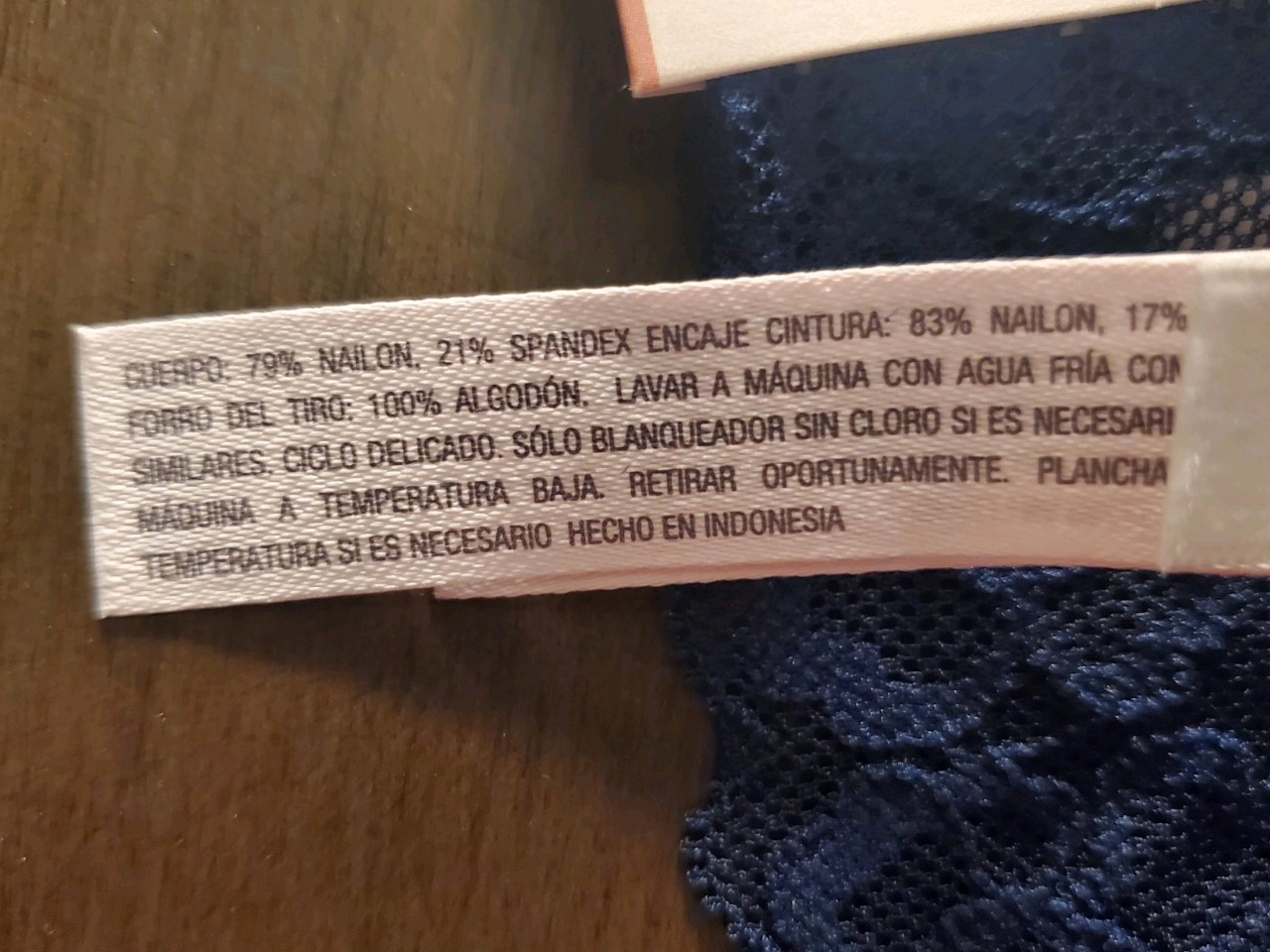 5 Pairs AUDEN navy Smart Blue Lace Hipster Panties Large (12-14) New Lot Sexy