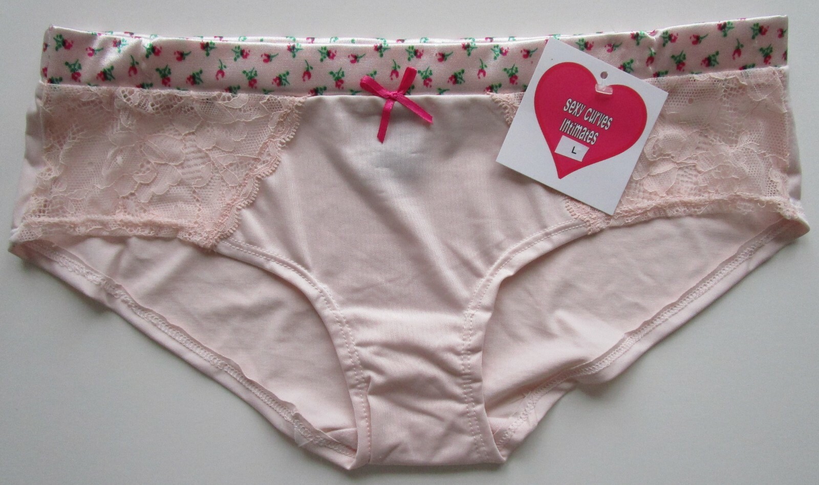 Sexy Curves Intimates Polyester Blend Boyshort Pantie Size Large NWT