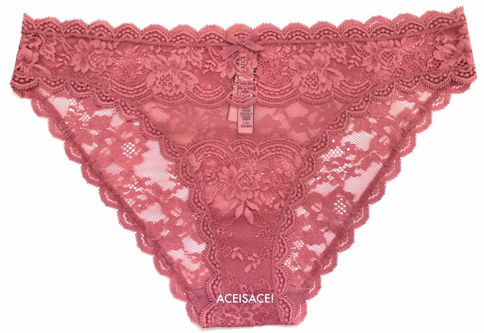 NWT* Victoria’s Secret Dream Angels Lace-trim Cheekini Panty–ROSE (T6T)–XL/XG