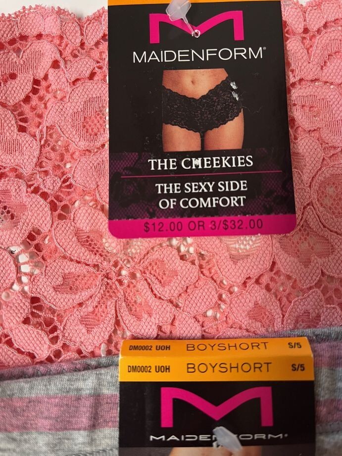 Maidenform Women’s Boyshorts Size 5 Set/3 MSRP $32.00