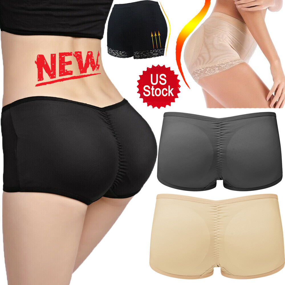 Women Tight Briefs Detachable Butt Padded Bum Lift Comfort Panties Lace Sexy USA