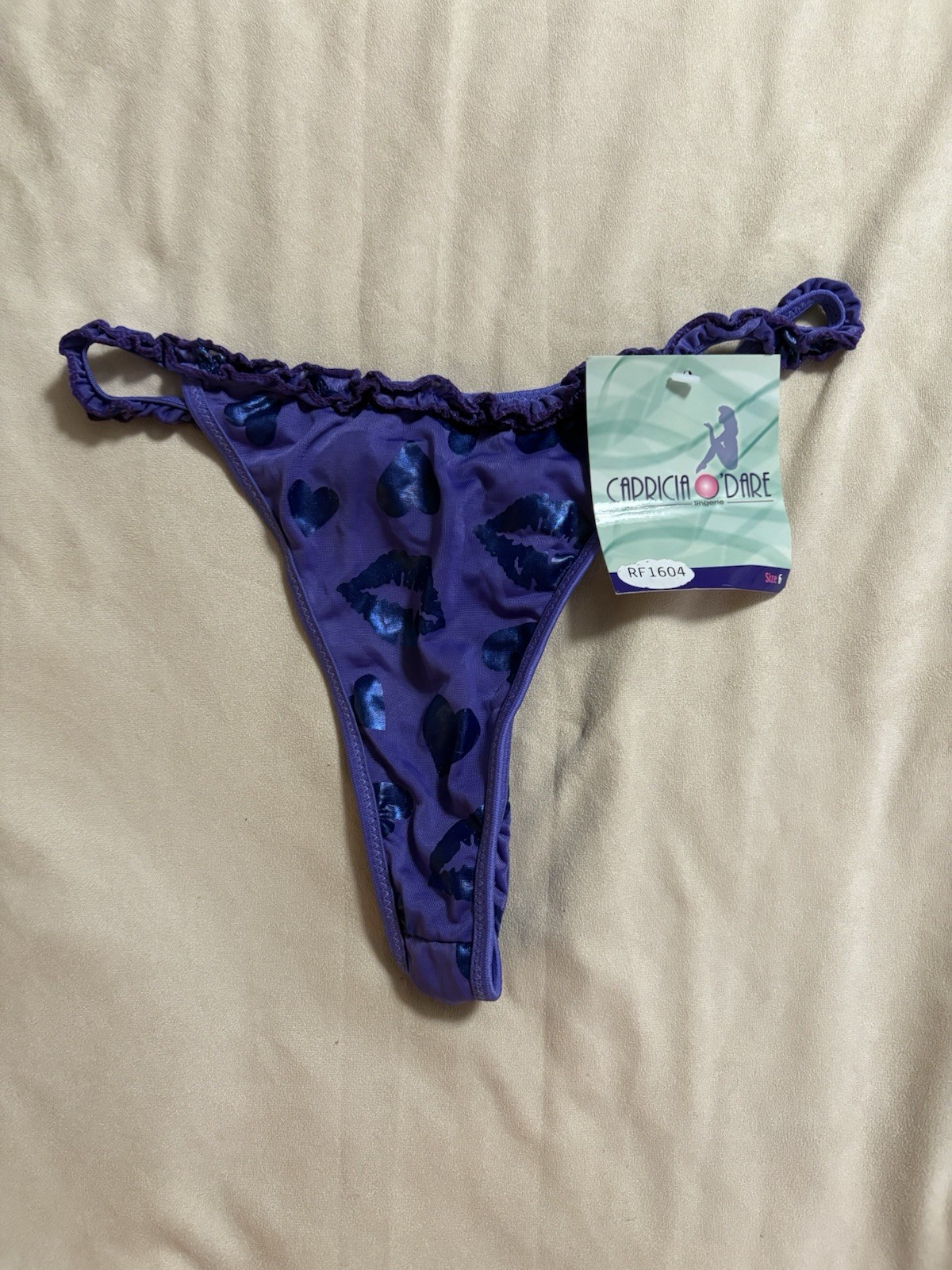 Capricia O’Dare Lingerie Thong Lot of 2 Size 6 Various Colors NEW