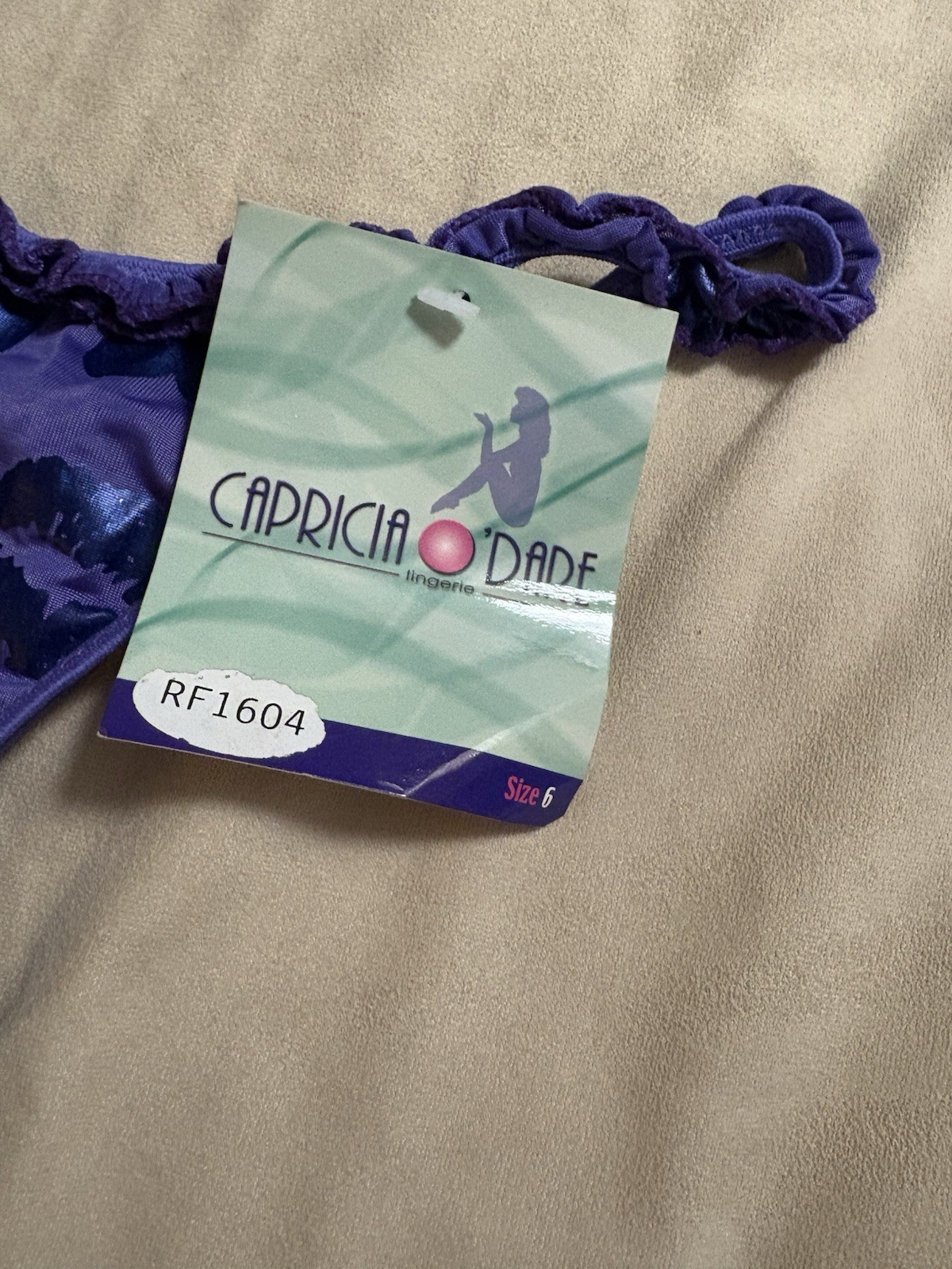 Capricia O’Dare Lingerie Thong Lot of 2 Size 6 Various Colors NEW
