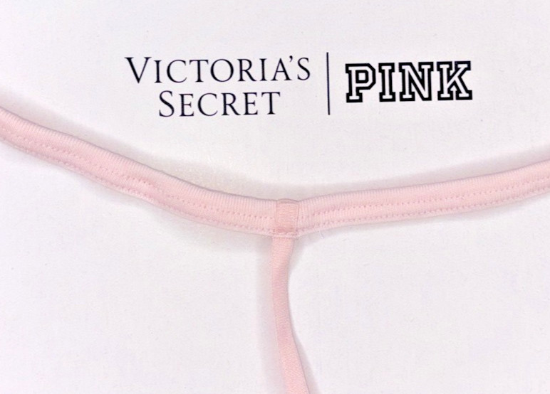 Victoria’s Secret NWT XXL Pink Sparkle Rhinestone Stretch V String Panty Sexy