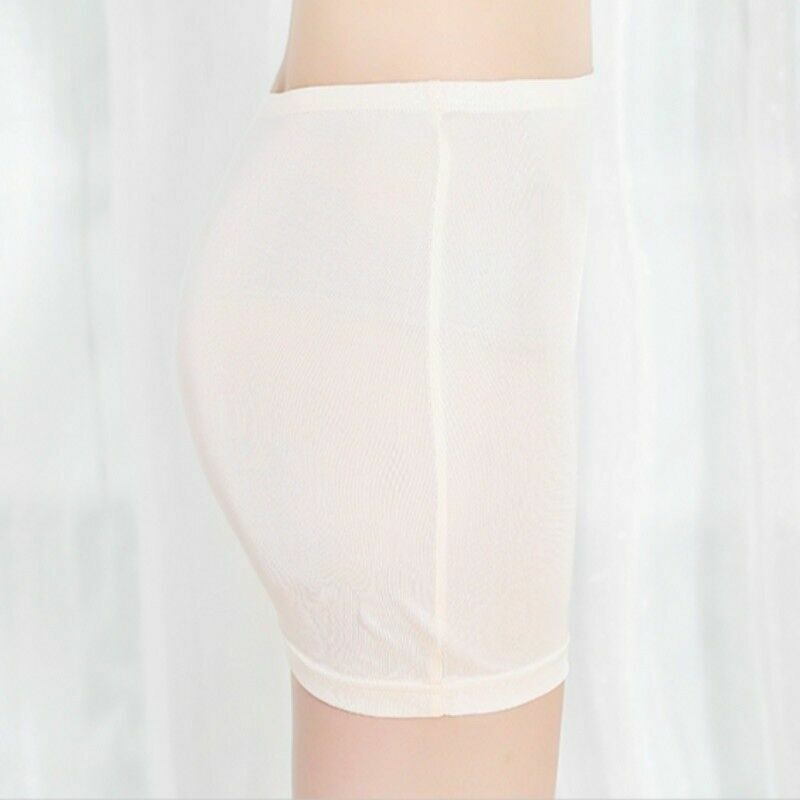 Women Silk Briefs Boxer Underwear Knickers Panties Stretch Underpants High Waist