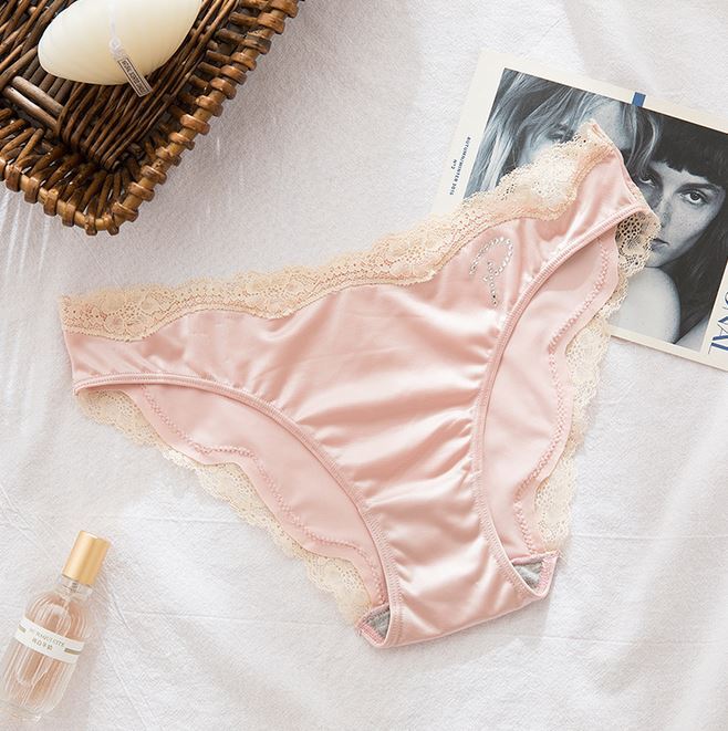 1/5 Pack Lot Womnes Sexy Satin Panties Lace Seamless Undies Lingeries Underwear