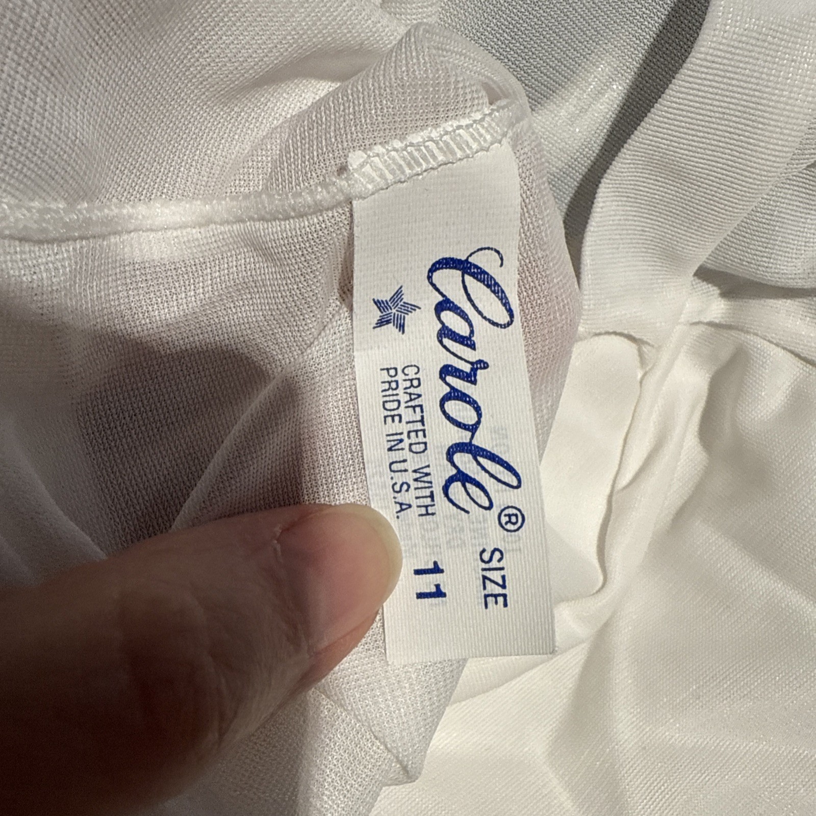 Vintage Carole Nylon Long-Leg Briefs Panties White Lingerie Boy Shorts 11