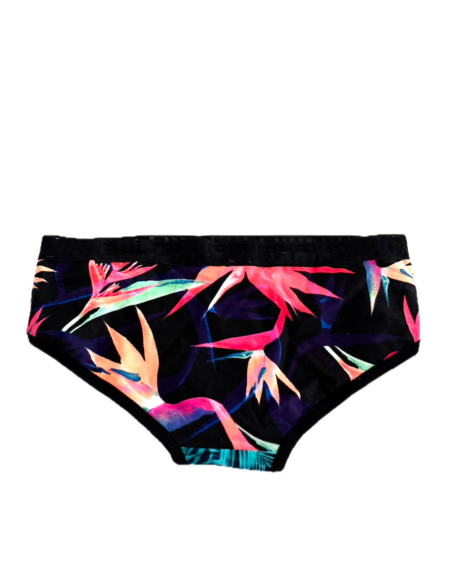 Victoria’s Secret PINK Mesh Trim Hipster Panty Green Palm