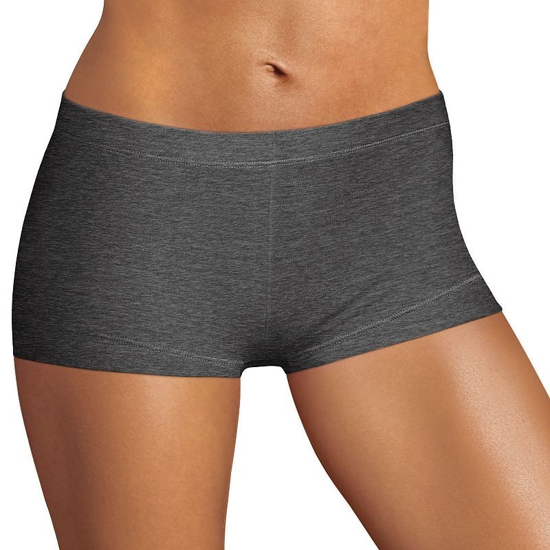 Maidenform Cotton Boyshort Charcoal Heather Size M L103014