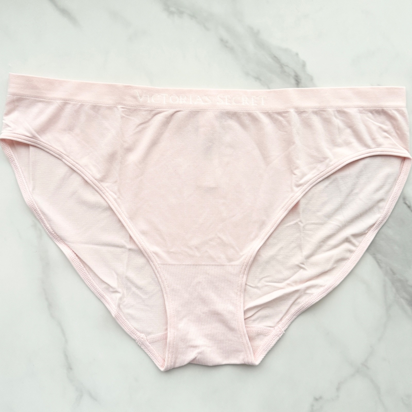 Victoria’s Secret Seamless Solid Bikini Panty Purest Pink Size XL
