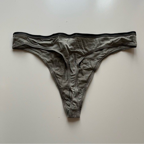 allbirds Women’s Trino Thong Underwear Wool Blend Boulder Gray 3X NEW