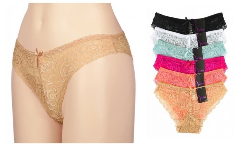 Women Lace Underwear Lingerie Sexy Panties LP 7953LK1 (12 Pack) Large