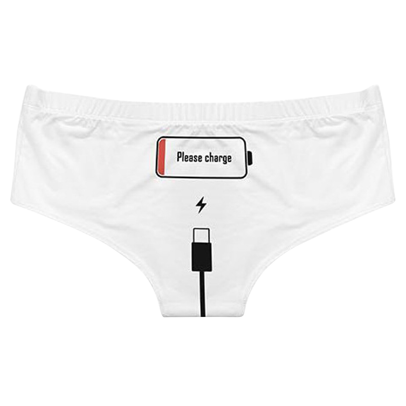 Women’s Letter Print Naughty Bikini Briefs Lingerie Cheeky Thong Panties Knicker
