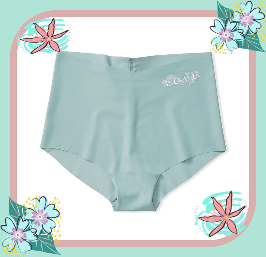 XL Sage Dust Green NO SHOW Edge Victorias Secret High Waist Midi Brief Pantie