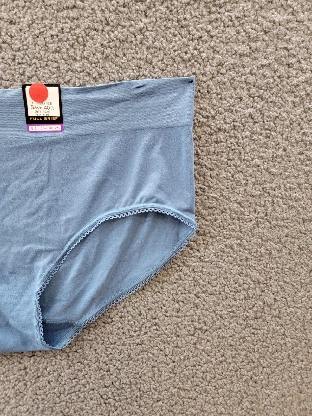 Wacoal Feeling Flexible Brief Underwear Women’s 9-2XL Coronet Blue Elastic Waist