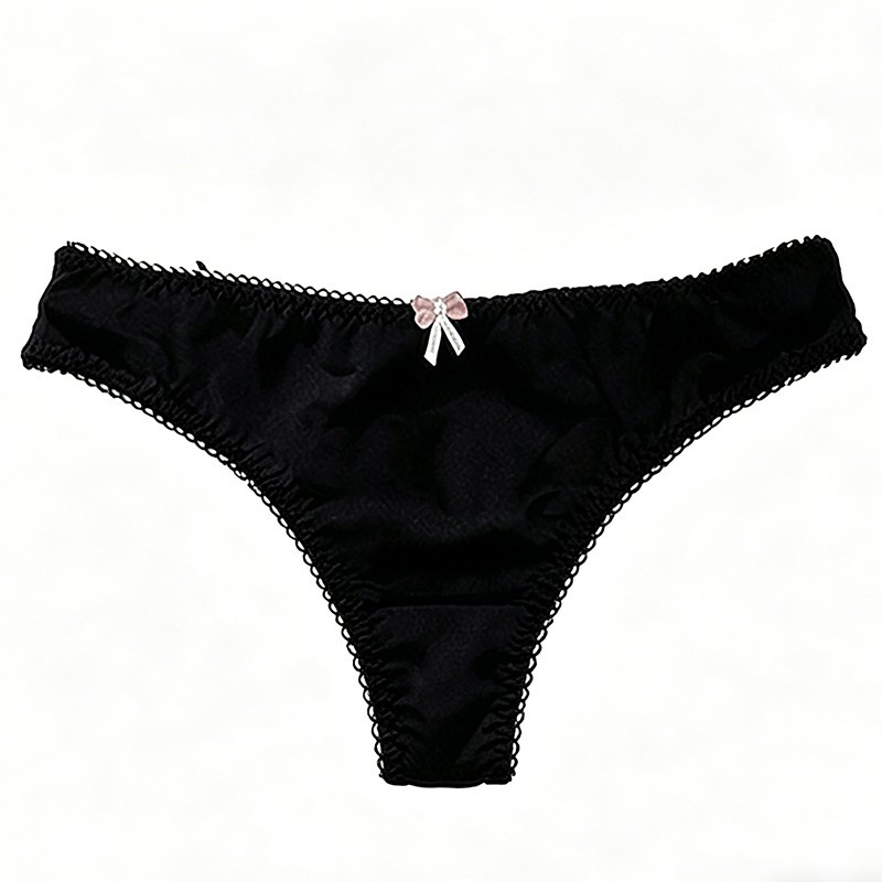 4 Pack Lot Sexy Womens Satin Panties Thongs Bikinis Ladies Underwear Lingeries