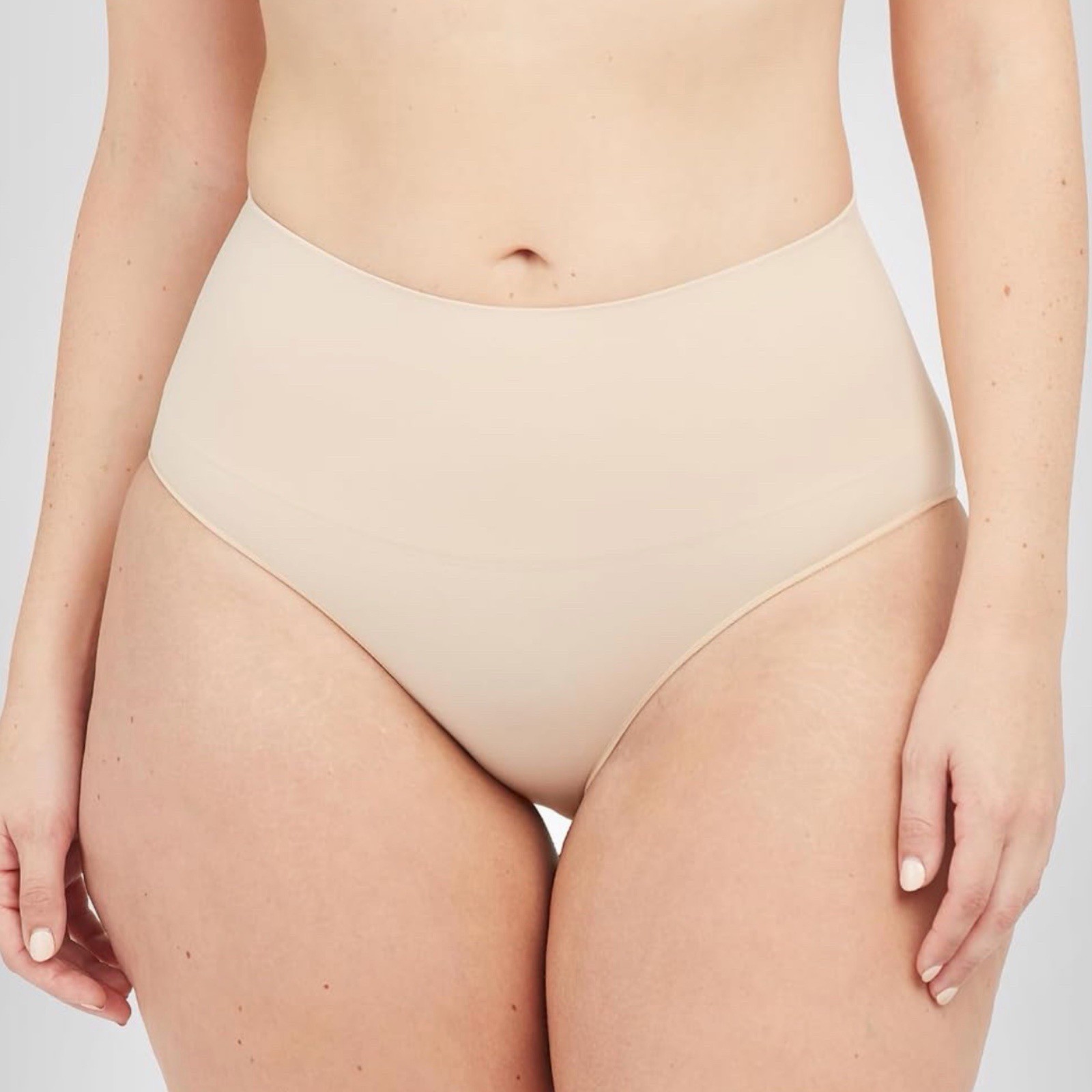 Spanx Everyday Shaping Brief Soft Nude Core Control Shapewear Underwear Med NWT
