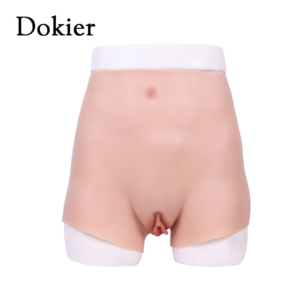 Dokier Silicone Crossdresser Panty Fake Vagina Panties Thicken Hip Shaping Pants