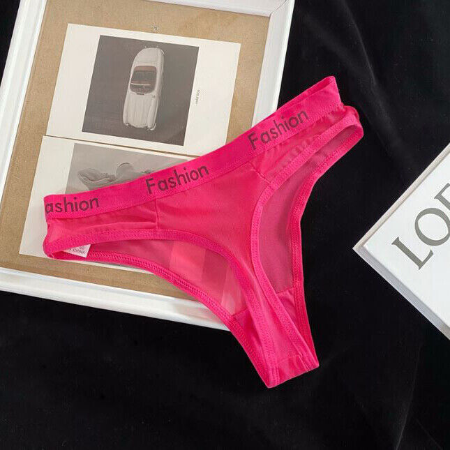 Pack Of 6 Sexy Womens See Through Sheer Panties Thongs G string Lingeries Briefs