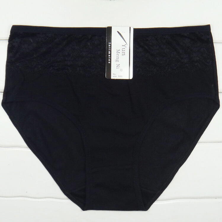 Womens High Waist Maxi Midi Cotton Knickers Plus Size Lace Briefs Soft Comfort