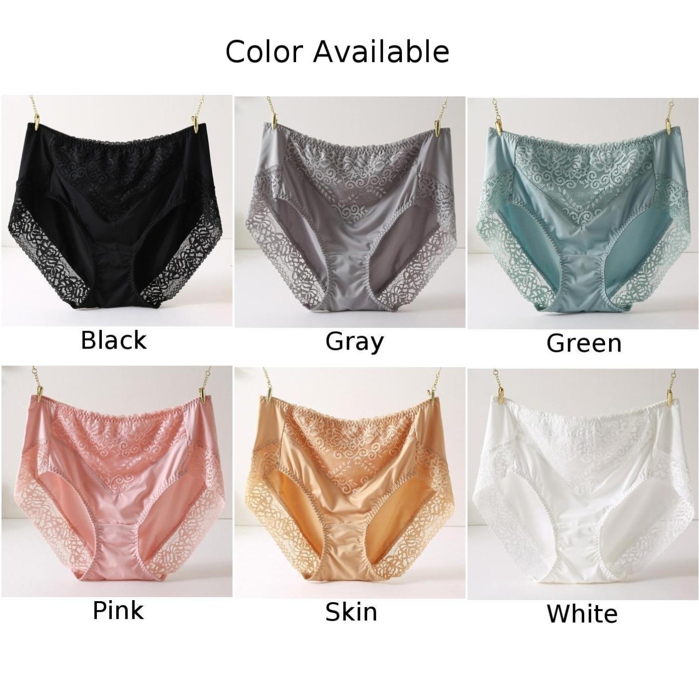 Womens Briefs L-3XL for lingerie Panties Plus Size Seamless Soft Breathable