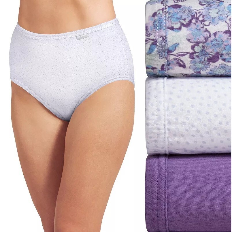 Jockey 3-Pack Elance Briefs Comfort 100% Cotton 1486 Paradise Floral 11/4XL NIP