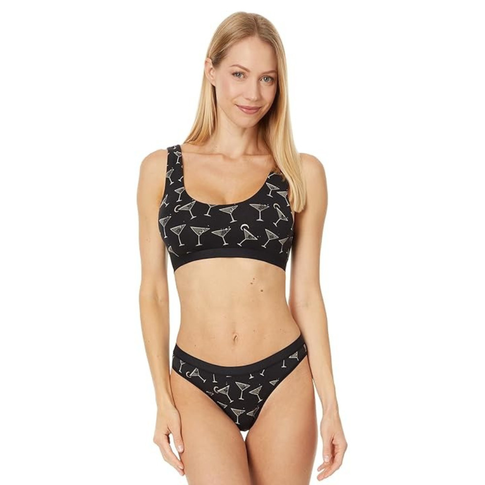 MeUndies Underwear Women’s L Cosmic Cocktails Graphic Elastic Waist Thong GBO708