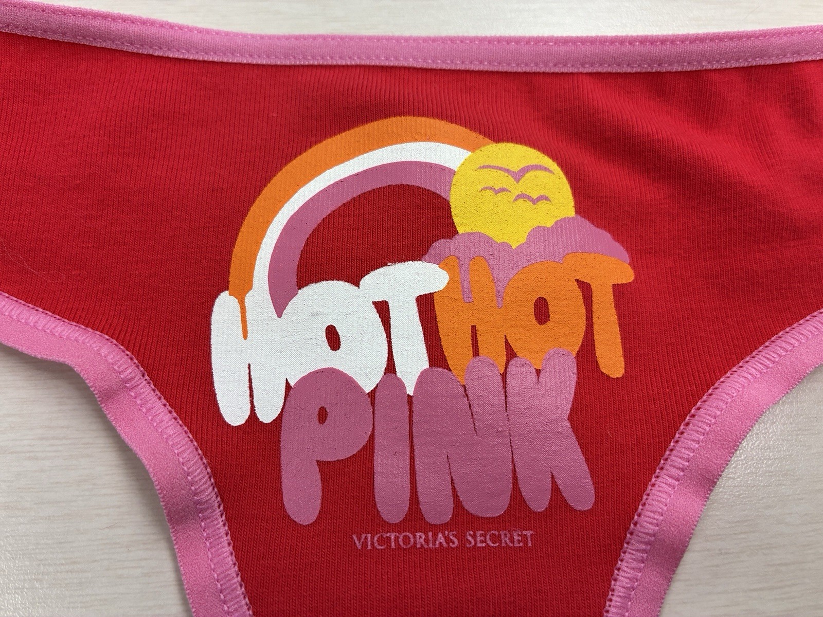 Victoria’s Secret vintage PINK Thong Panty 2007 S Small y2k READ