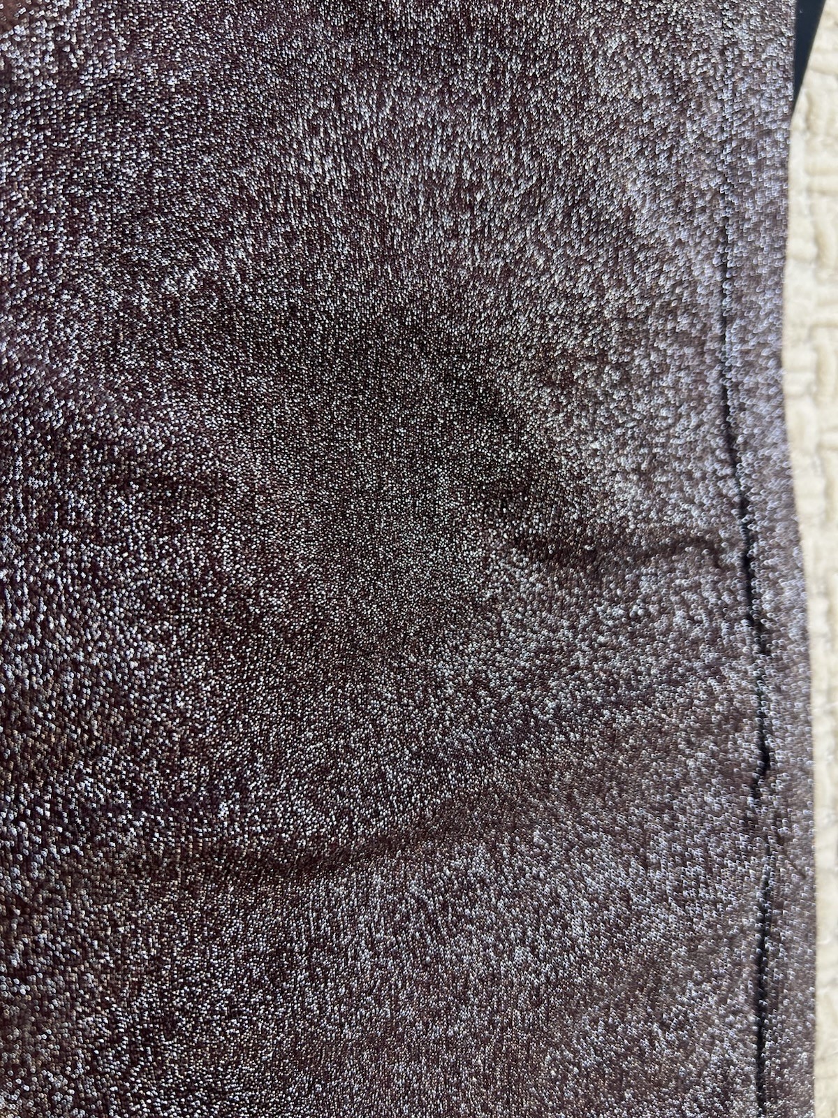 ZARA Brown Glitter Bikini Panties Women Size M Shimmer Metallic High Leg
