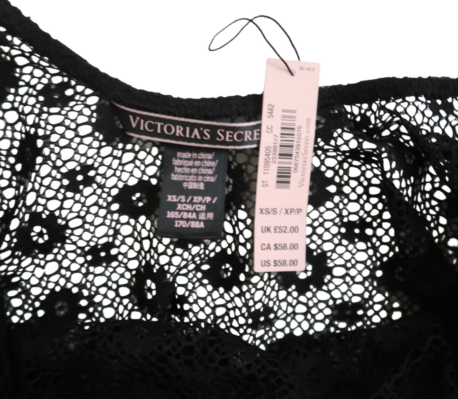 VICTORIA’S SECRET Medallion Lace bodysuit NWT sz XS / S thong back