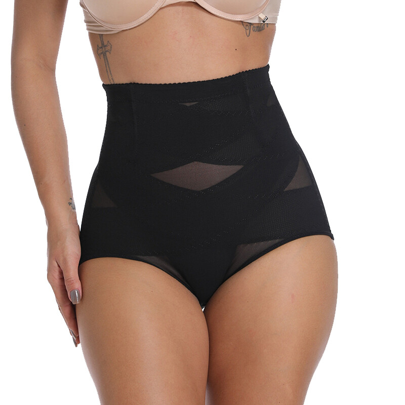 Women High Waist Panties Cross Compression abs Shaping Pants Slim Body Shaper UR