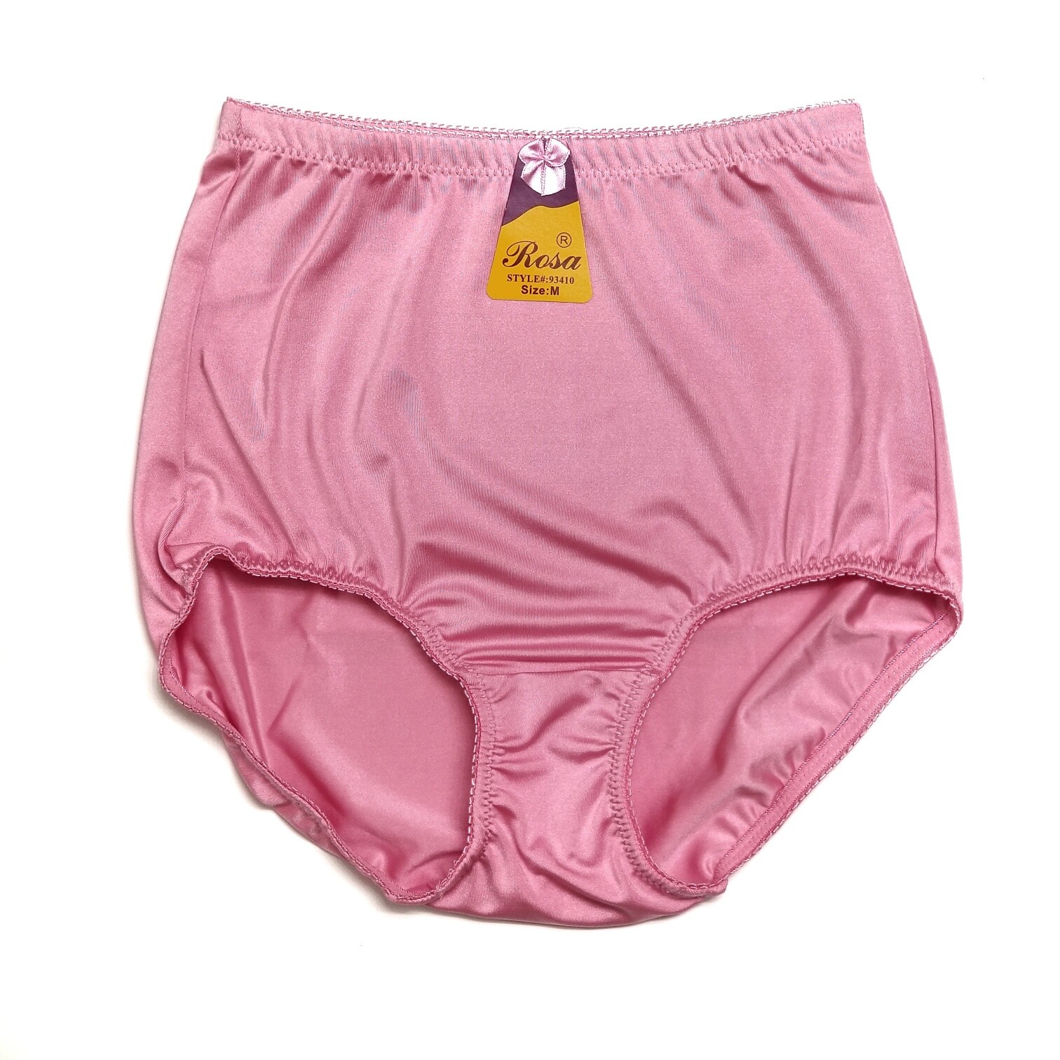 Valentine Gift High Waist Light Tummy Control Full Coverage Satin Brief Panties