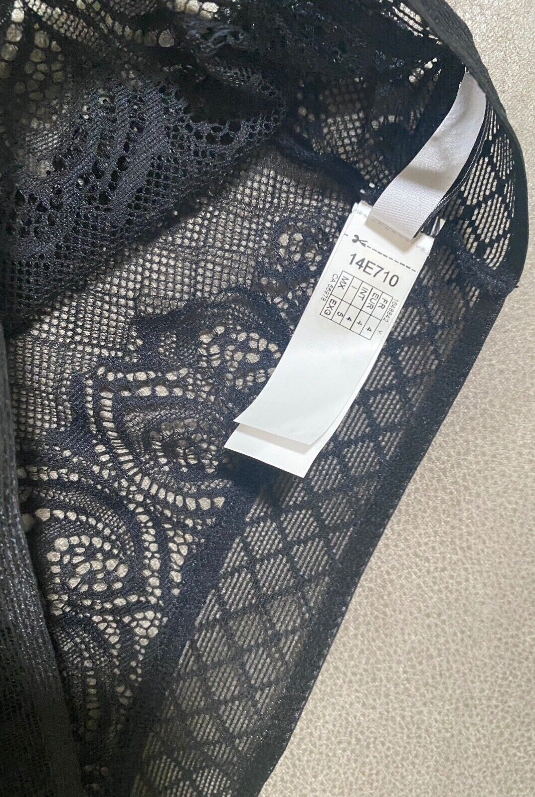 New Simone Perele Ellen Undies Black Size 5 XL
