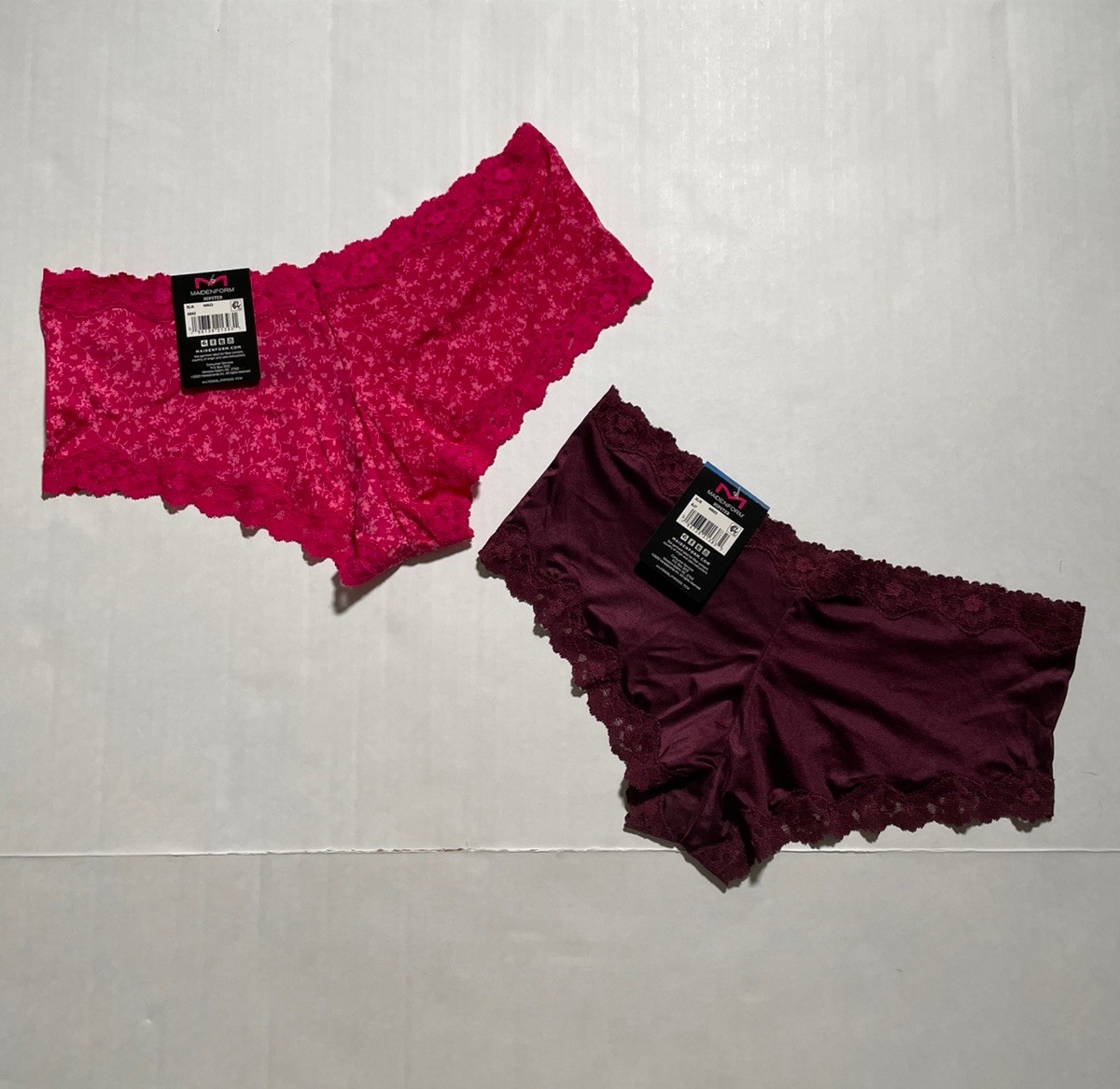 NWT Lot of 2 Women’s Maidenform Hipster Panties – Size XL / 8 – FREE SHIPPING