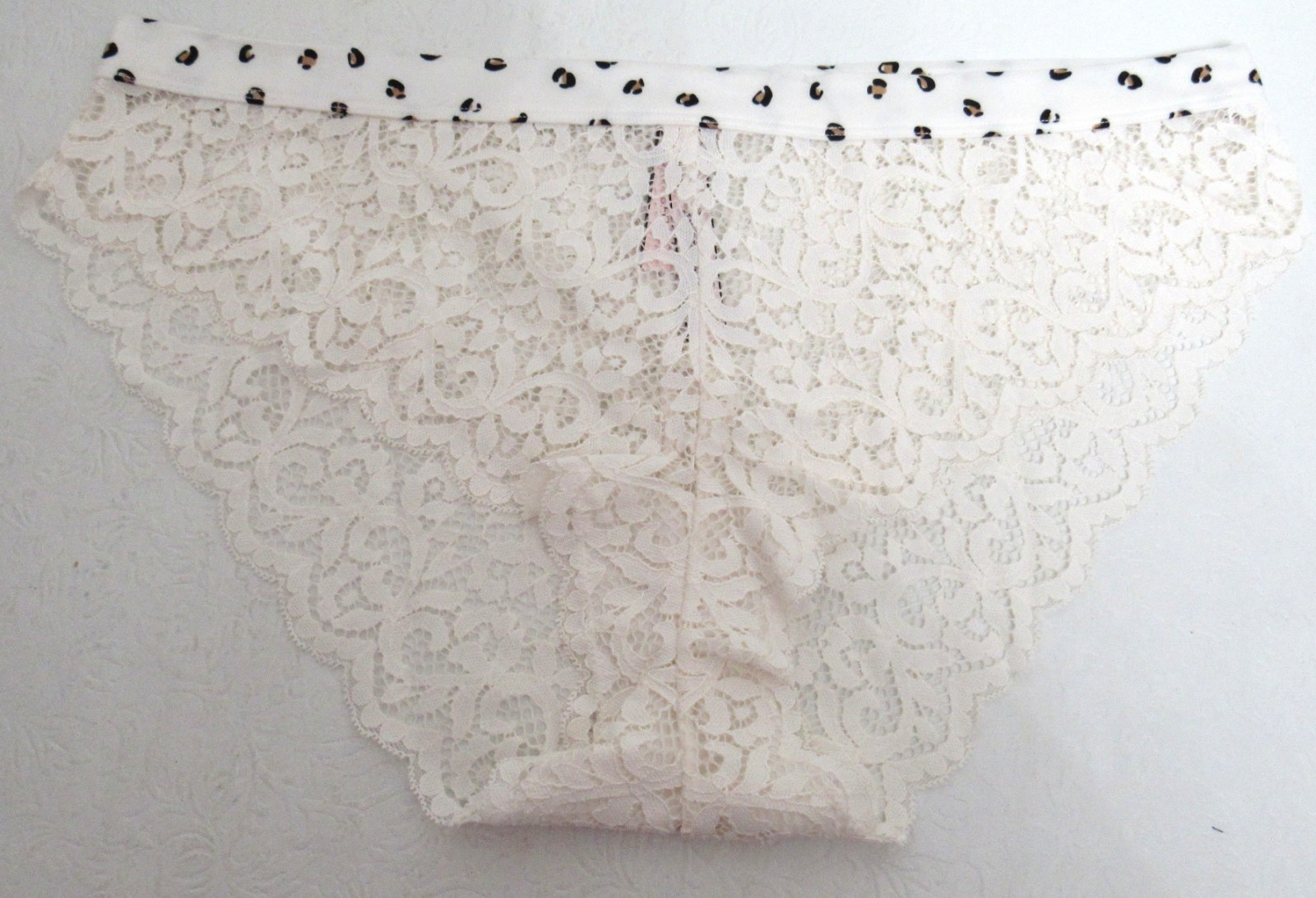 Victoria’s Secret Bikini Panties Body by Victoria Underwear White Lace Size XL