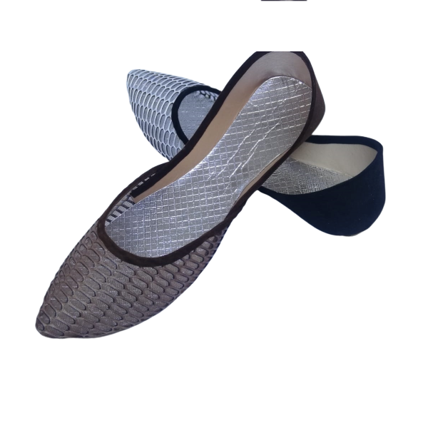 Net Khussa (White & Brown) - Image 2