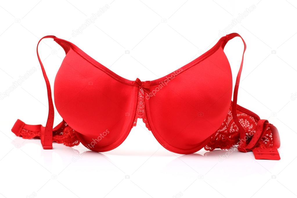 Red Silky Bra