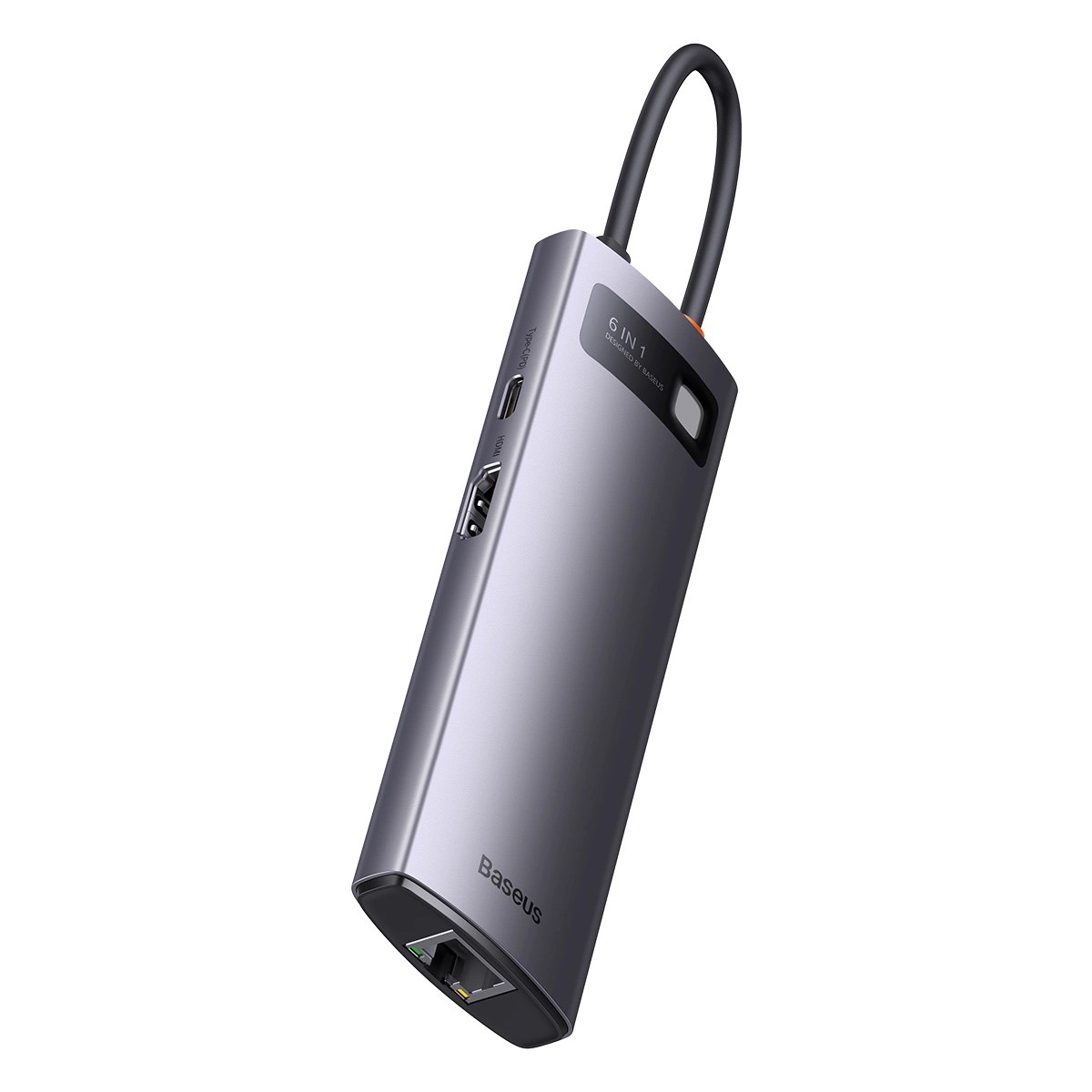 Baseus StarJoy 6-Port Type-C HUB Adapter (Type-C to HDMI 4K@60Hz1 + USB 3.03 + PD1 + RJ451) - Image 2