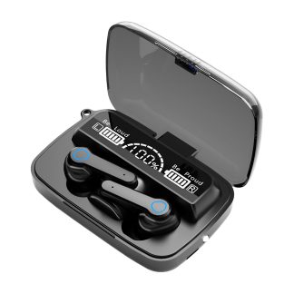M19 TWS Wireless Earbuds - Bluetooth 5.1, Touch Control, Microphone, Flashlight