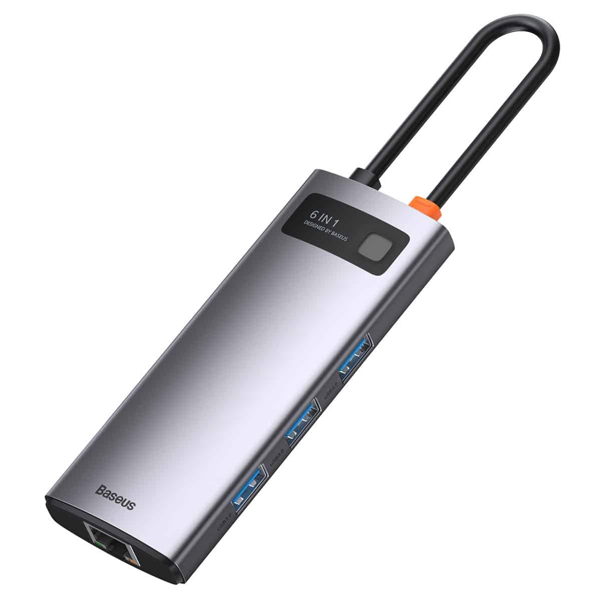 Baseus StarJoy 6-Port Type-C HUB Adapter (Type-C to HDMI 4K@60Hz1 + USB 3.03 + PD1 + RJ451) - Image 3