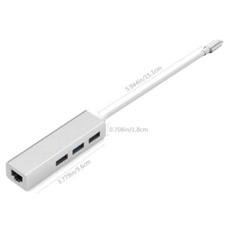 USB3.1 Type C to 3-2.0 Hub + LAN