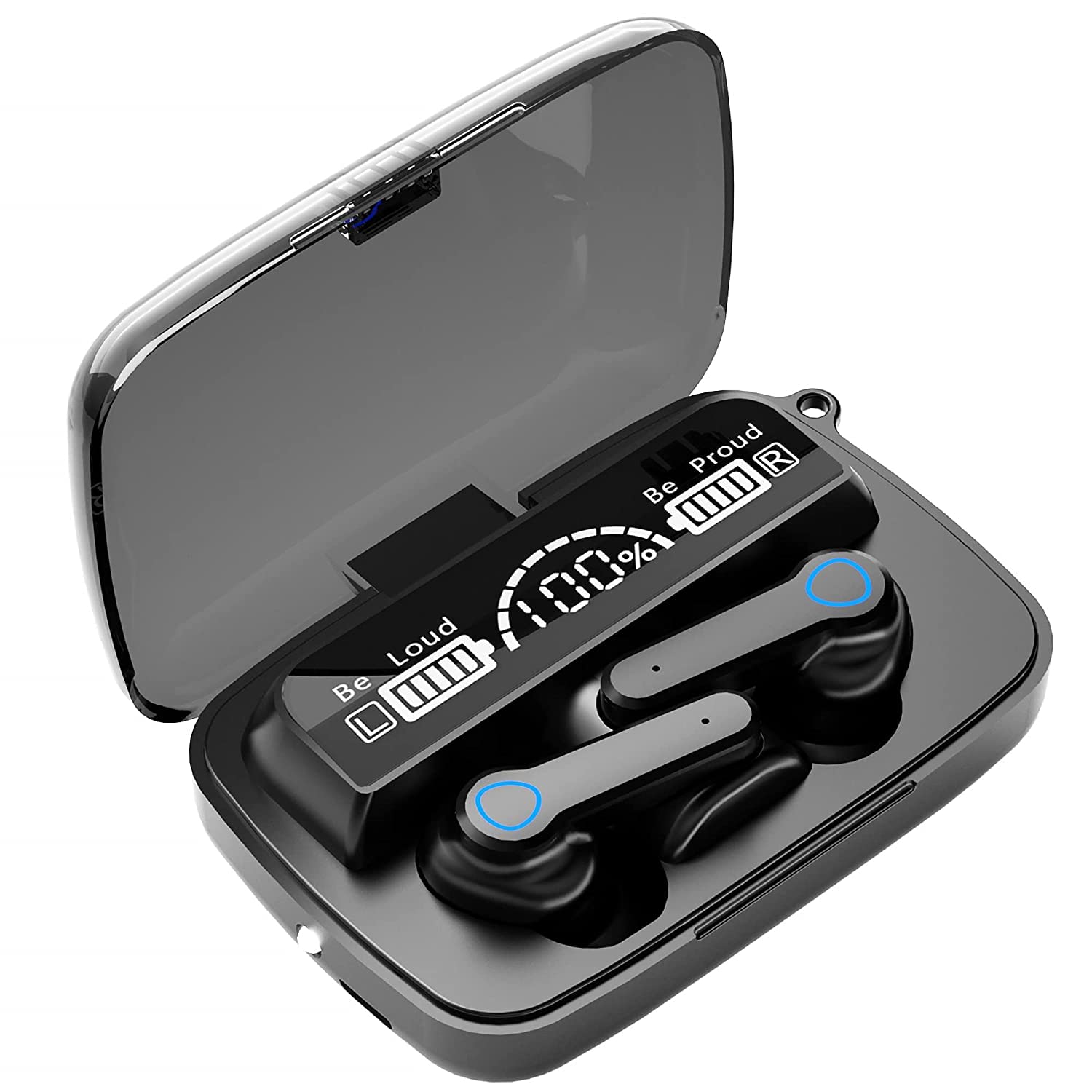 M19 TWS Wireless Earbuds - Bluetooth 5.1, Touch Control, Microphone, Flashlight - Image 2