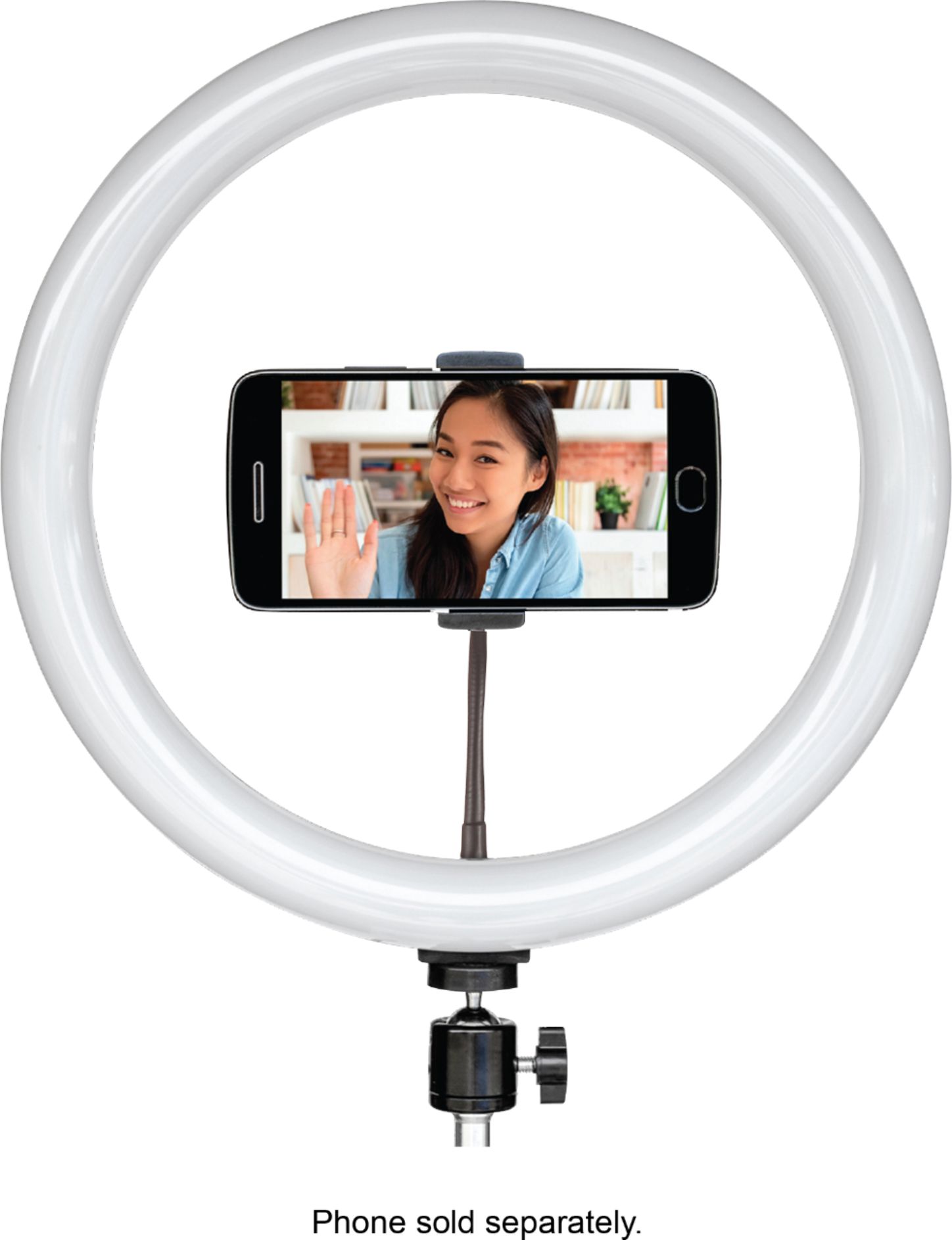 12-inch LED Light Lamp Mobile Phone Holder Selfie Ring Light - Image 2