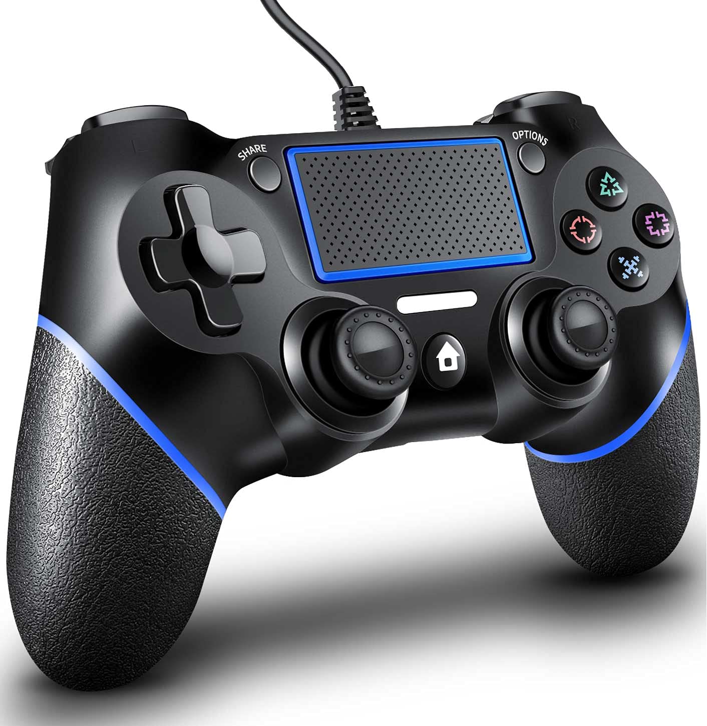 Sony PS4 Dualshock 4 Wired Controller: Jet Black Precision for PlayStation 4