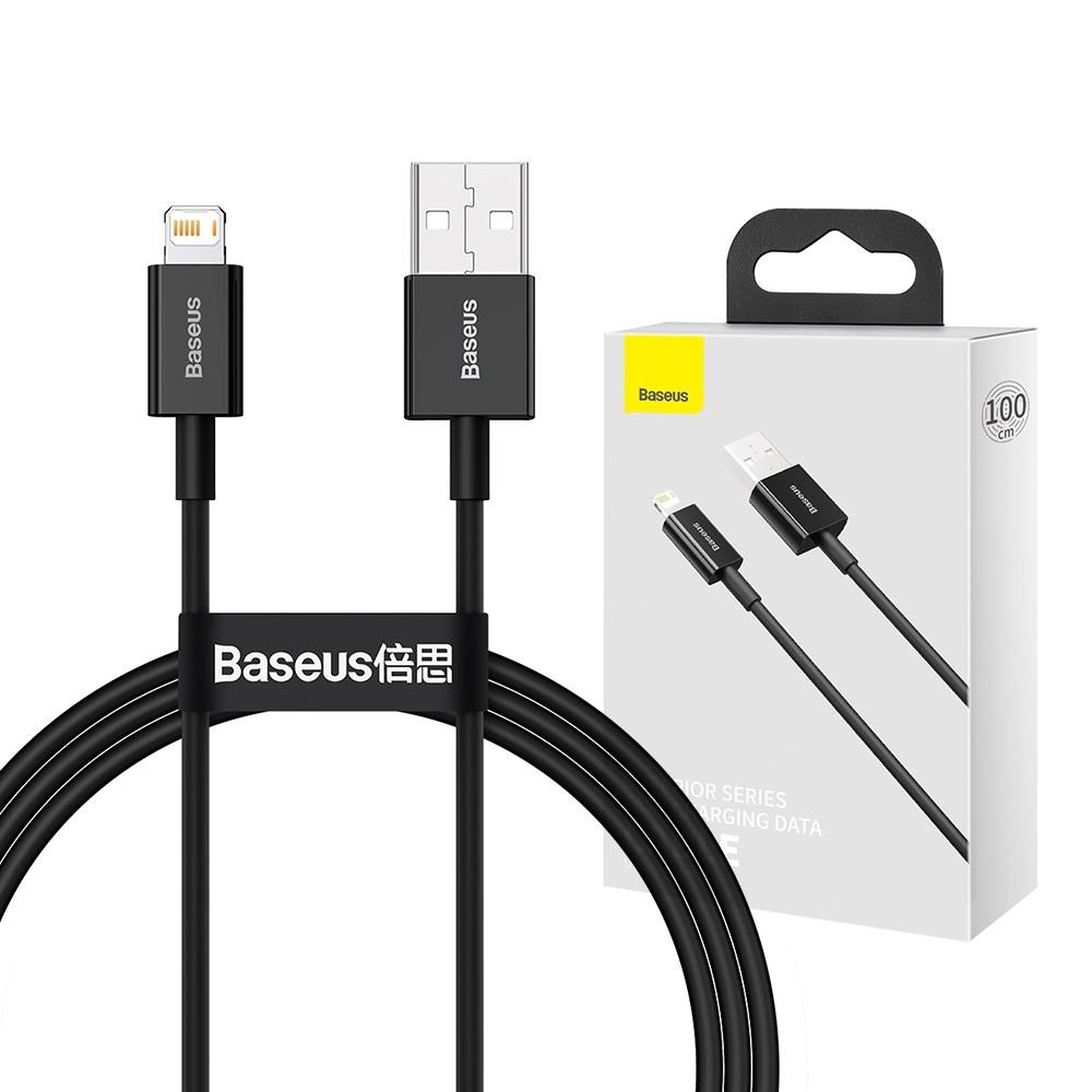 Baseus Superior Series Fast Charging Data Cable USB to Lightning 2.4A - 1m Black
